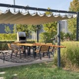 Pergola toile enroulable manuelle
